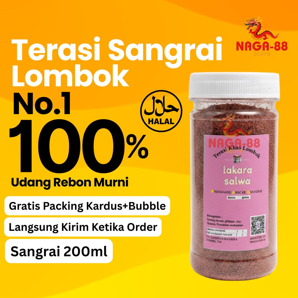 Terasi Sangrai Lombok 200ml Terasi Lombok Terasi Sambal Khas Lombok Oleh Oleh Lombok Lakara Salwa