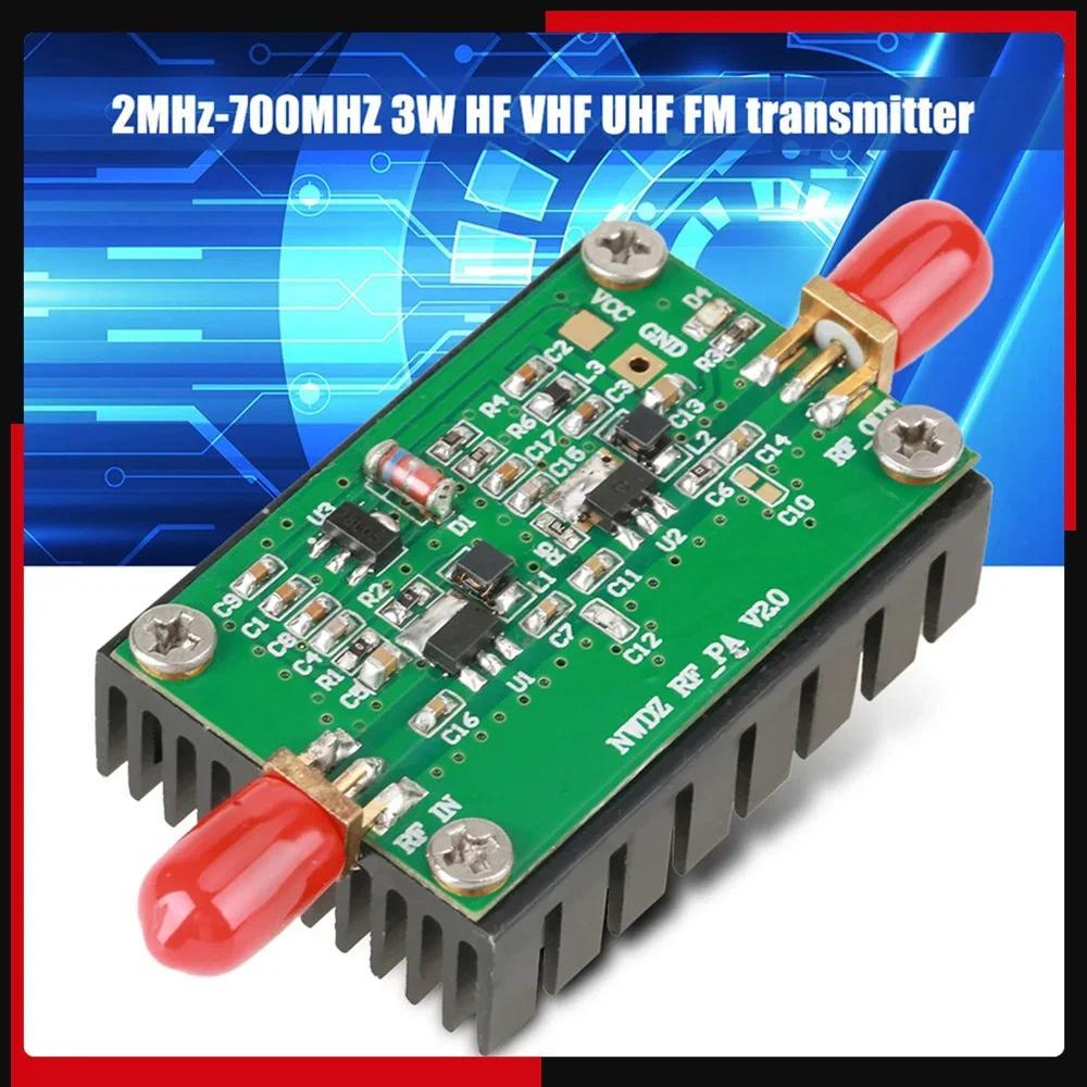 2MHz700MHZ 3W HF VHF UHF FM Transmitter RF Power Amplifier For Rao
