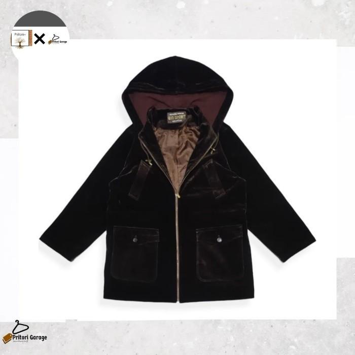 Utility Outdoor Parka Faux Suede LeatherJacket Giordano Sport Brown