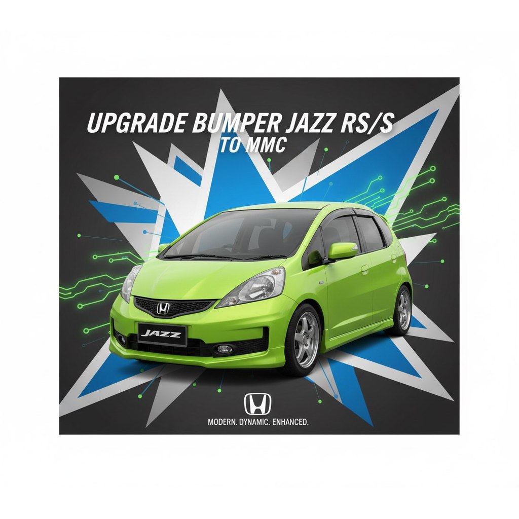 [cicilan 0%] bumper jazz rs/s BODYKIT JAZZ GE8 2008-2011 BUMPER JAZZ UPGRADE MMC TANPA GANTI LAMPU