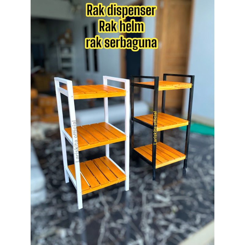 RAK DISPENSER 3 SUSUN RAK MEJIKOM RAK HELM RAK SERBAGUNA RAK SUSUN 3