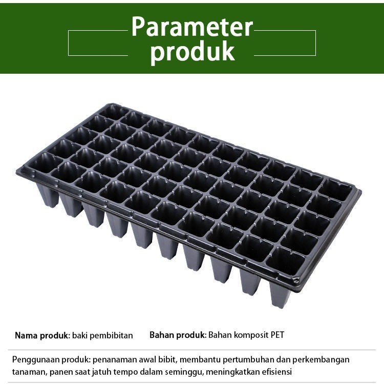 50PCS/100PCS Pot Bibit /Tray Semai / 0.8mm Seedling Pot /Pot Tray Semai Bibit Benih 21/32/50/72/105/