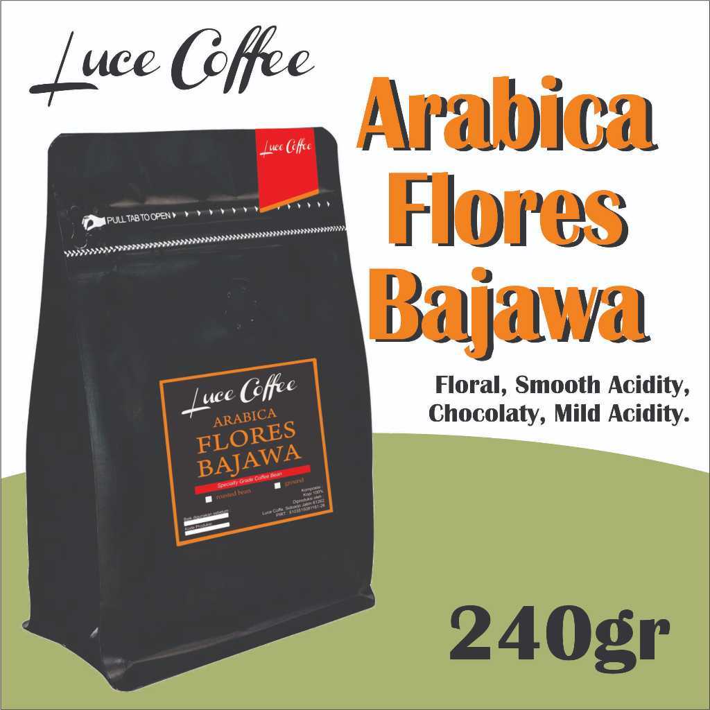 [MENTARI HARUM] Luce Coffee Arabica Flores Bajawa  240gr - Biji atau Bubuk