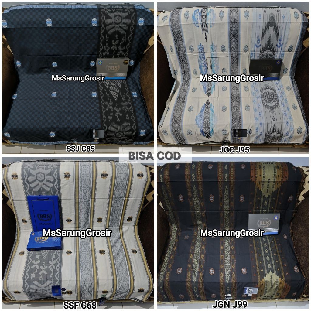 SARUNG BHS CLASSIC SKT DAM, SKT BRL & SKT RTM GOLD & SILVER ORIGINAL