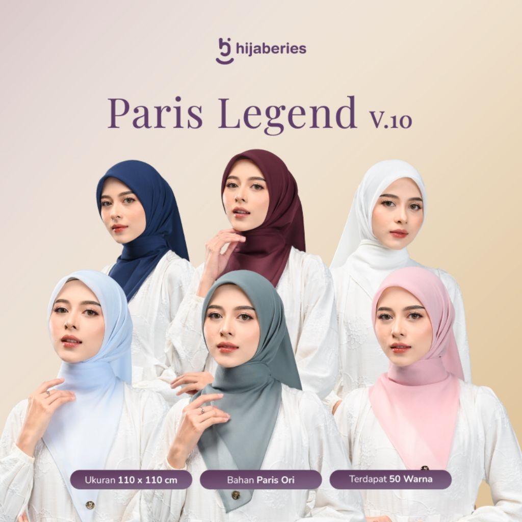 Hijaberies - Paris Legend - Hijab Segiempat Paris Legend by Hijaberies