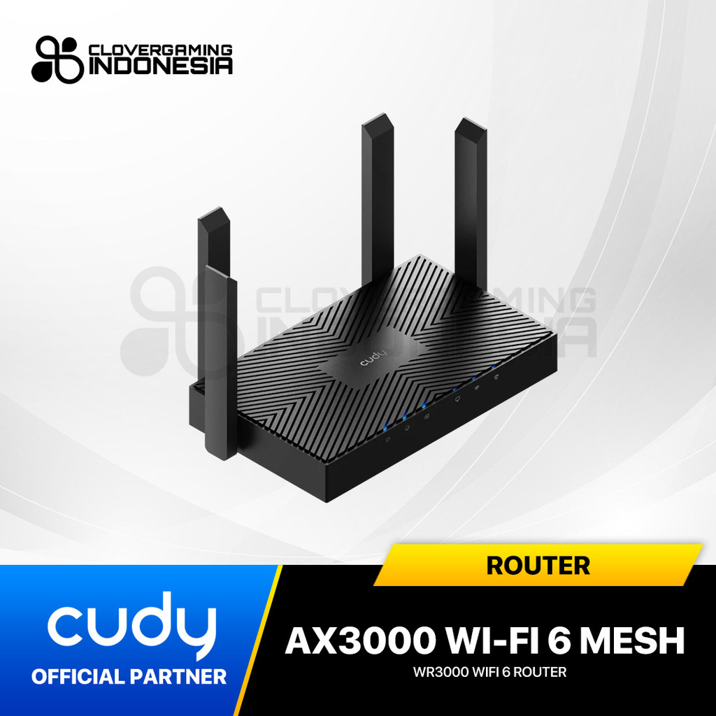 Cudy WR3000 WR-3000 Gigabit WiFi 6 Mesh Router AX3000 AX-3000 Dual Band 5Ghz 2.4Ghz Internet Etherne
