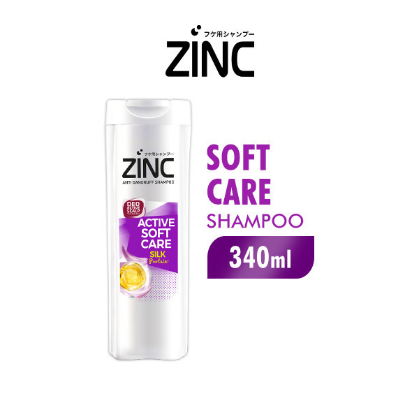 Zinc Shampoo Soft Care Botol 340 ml