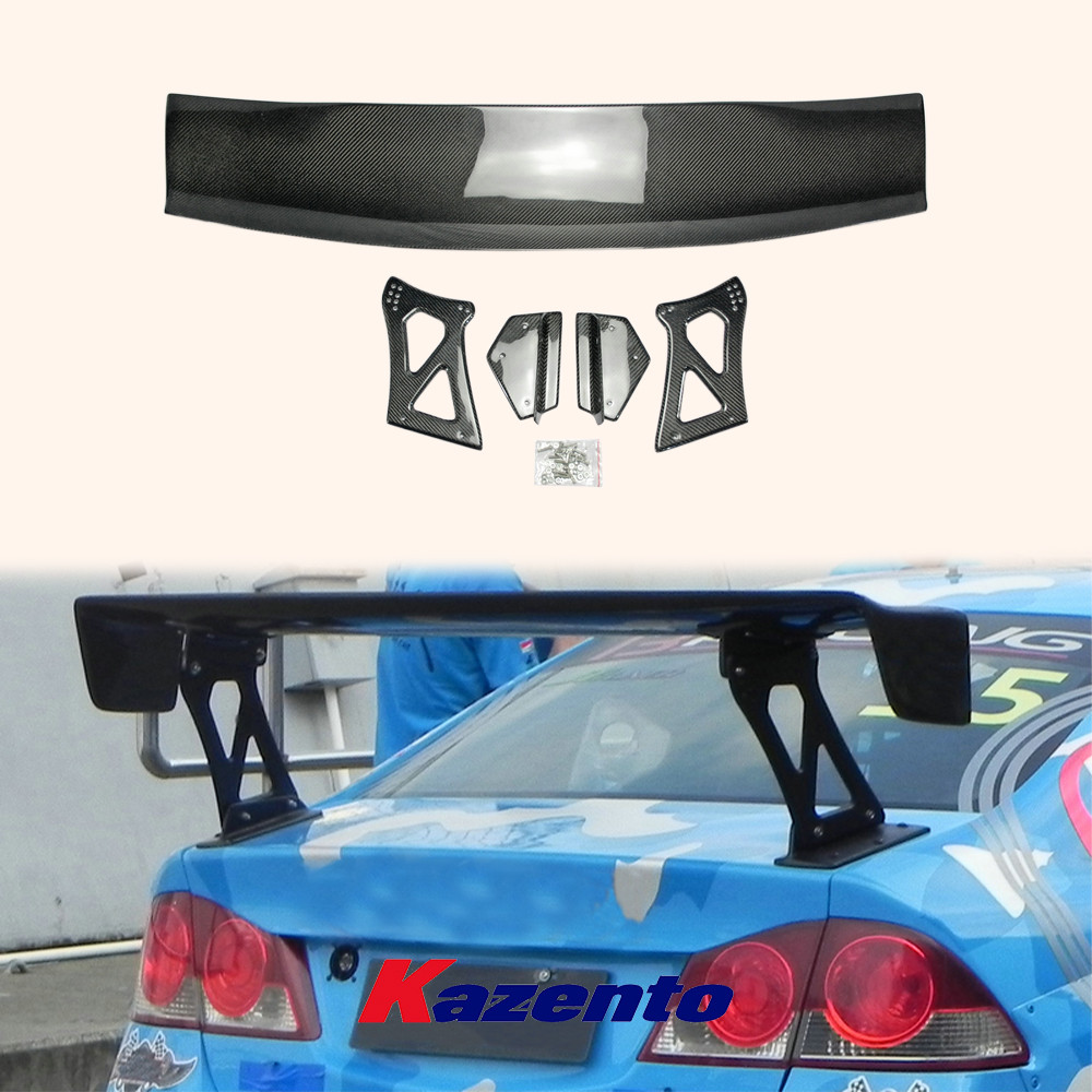 For Honda Civic Type R FD2 Se 4 Door 20072011 VTX Style Carbon GT Spoiler Wing