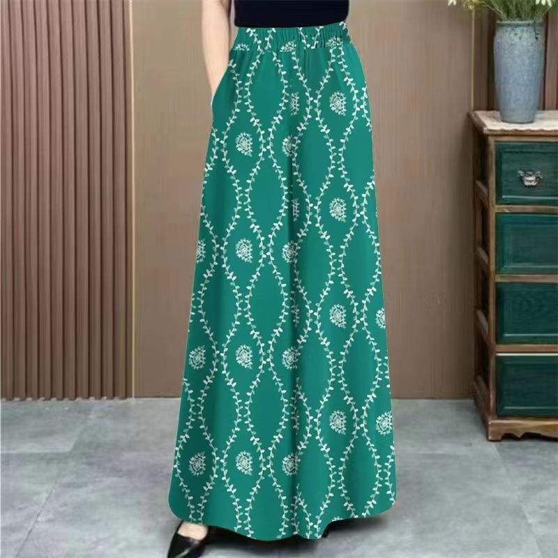 New Fashion Ice Silk Women's Skirt Pants