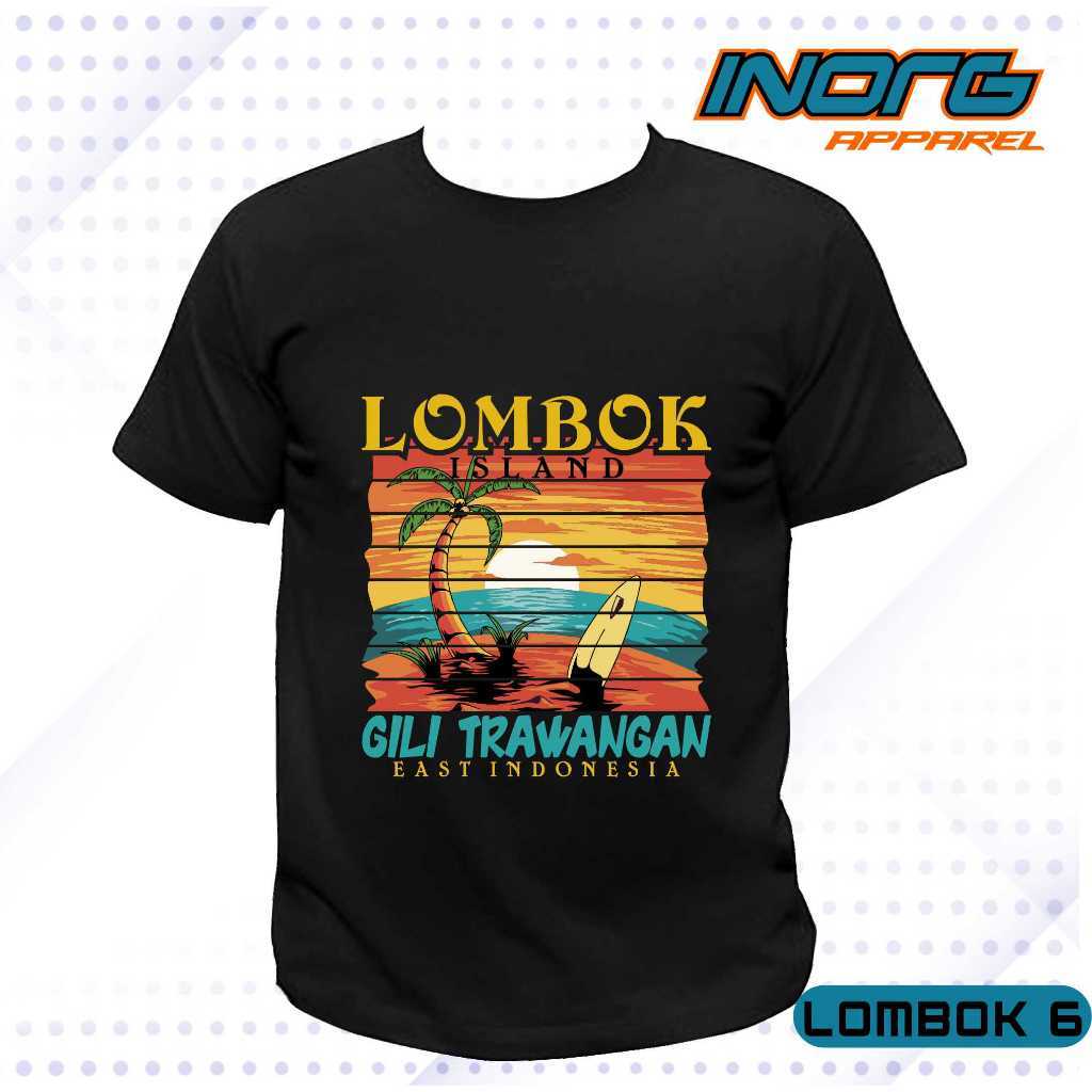 kaos oleh oleh lombok-lombok island oleh-oleh baju gili trawangan souvenir gunung rinjani tag label 