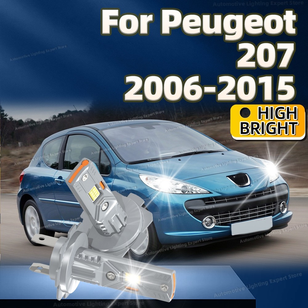 2Pcs H7 LED Headlight Bulbs CANBUS 30000LM 6000K Car Light Lamp For Peugeot 207 2006 2007 2008 2009 
