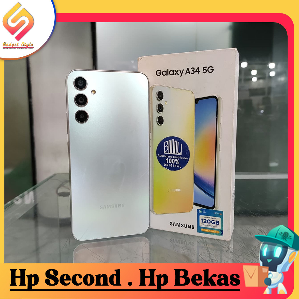 Samsung A34 5G Ram 8/128GB | Ram 8/256GB Second Resmi