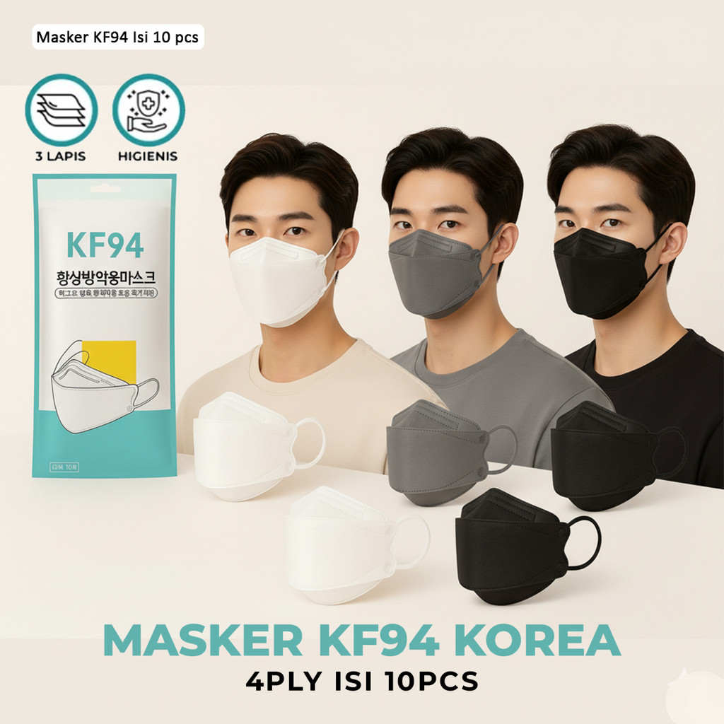 Masker KF94 Premium Masker 4Ply [ 10PCS ] Mask 4Ply