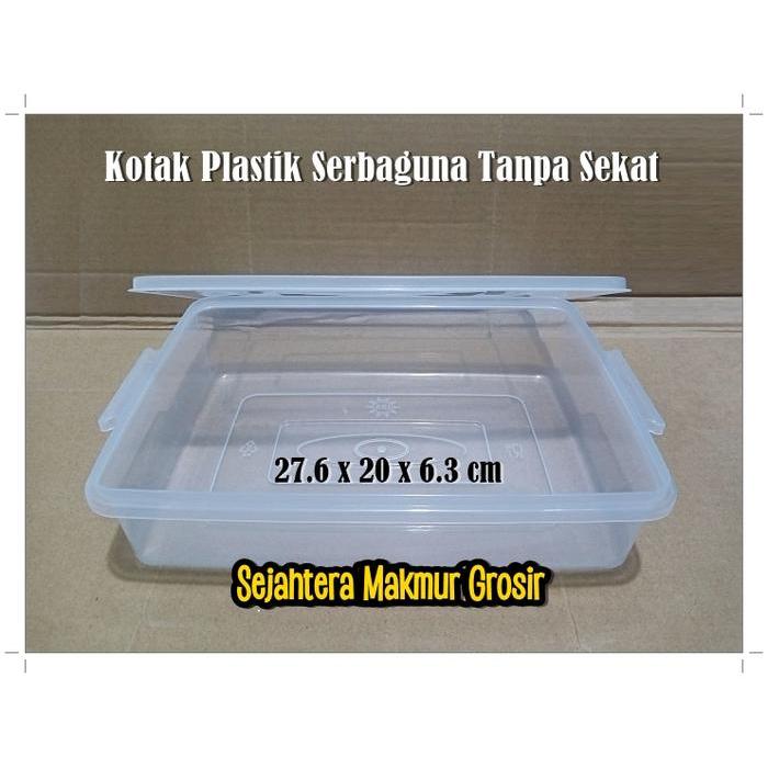 Kotak Plastik Penyimpanan Container Box Aksesoris Mainan 12 Sekat - Tanpa Sekat