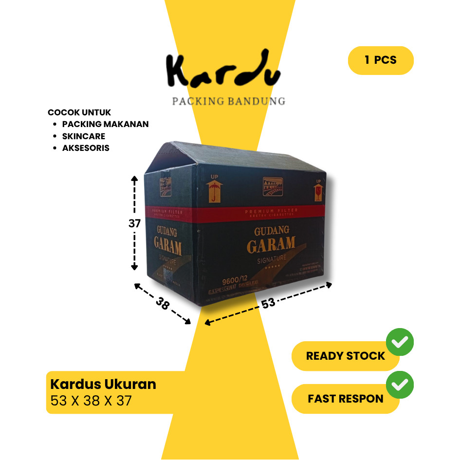 Kardus Bekas Gudang Garam Signature | Kardus Packing Barang | Harga Murah Per Pcs | Kondisi Layak Pa