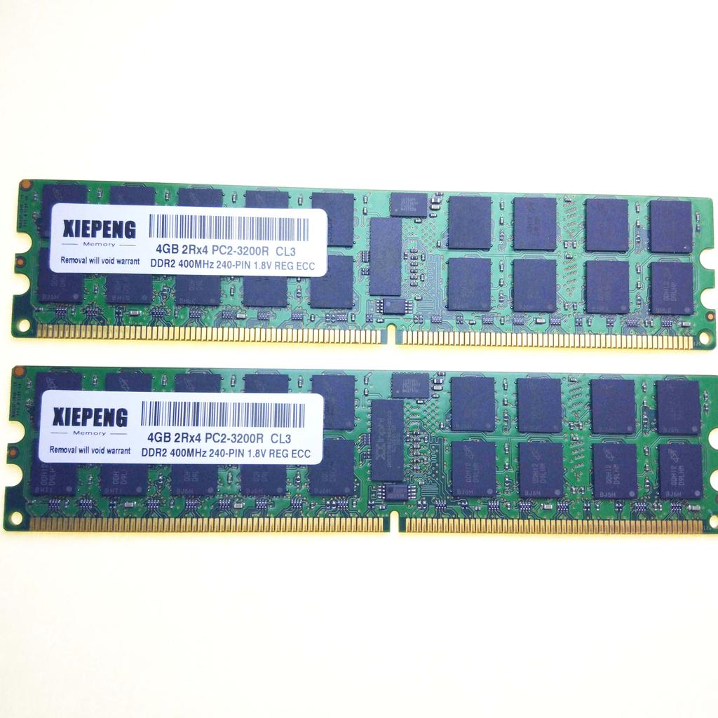 Server 16GB DDR2 667MHz REG ECC RAM 8GB 2Rx4 PC2-5300P Registered ECC for Sun Netra CP3020 CP3220 AT