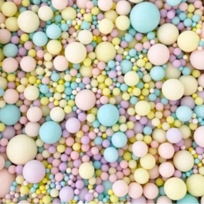 Sprinkle Kue 500gr, Sprinkle Edible Kue, Taburan Kue Sprinkle Mix 500g - Rainbow Pastel