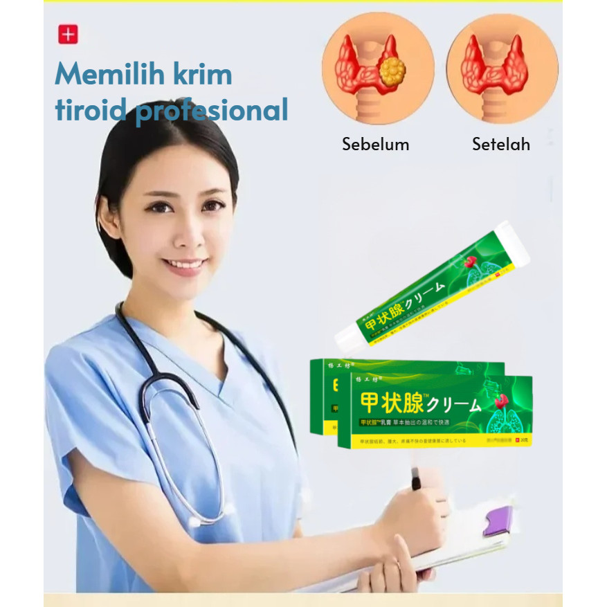 Salep Tiroid | Krim Tiroid | Salep Tiroid Herbal | Salep Topikal Untuk Kelenjar Getah Bening Yang Te