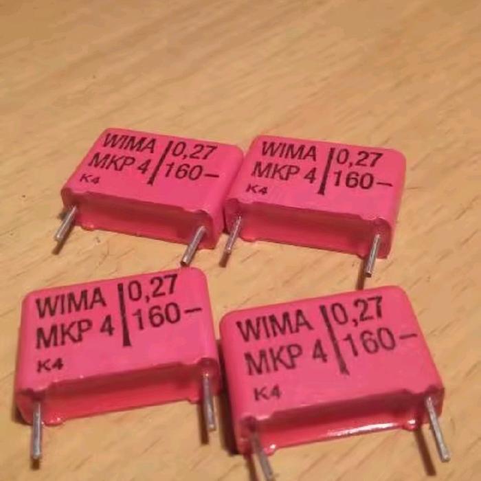 MKP4 270nF/160v 270n 270nf 270 nf 0.27uf 160v Wima BERKUWALITAS...