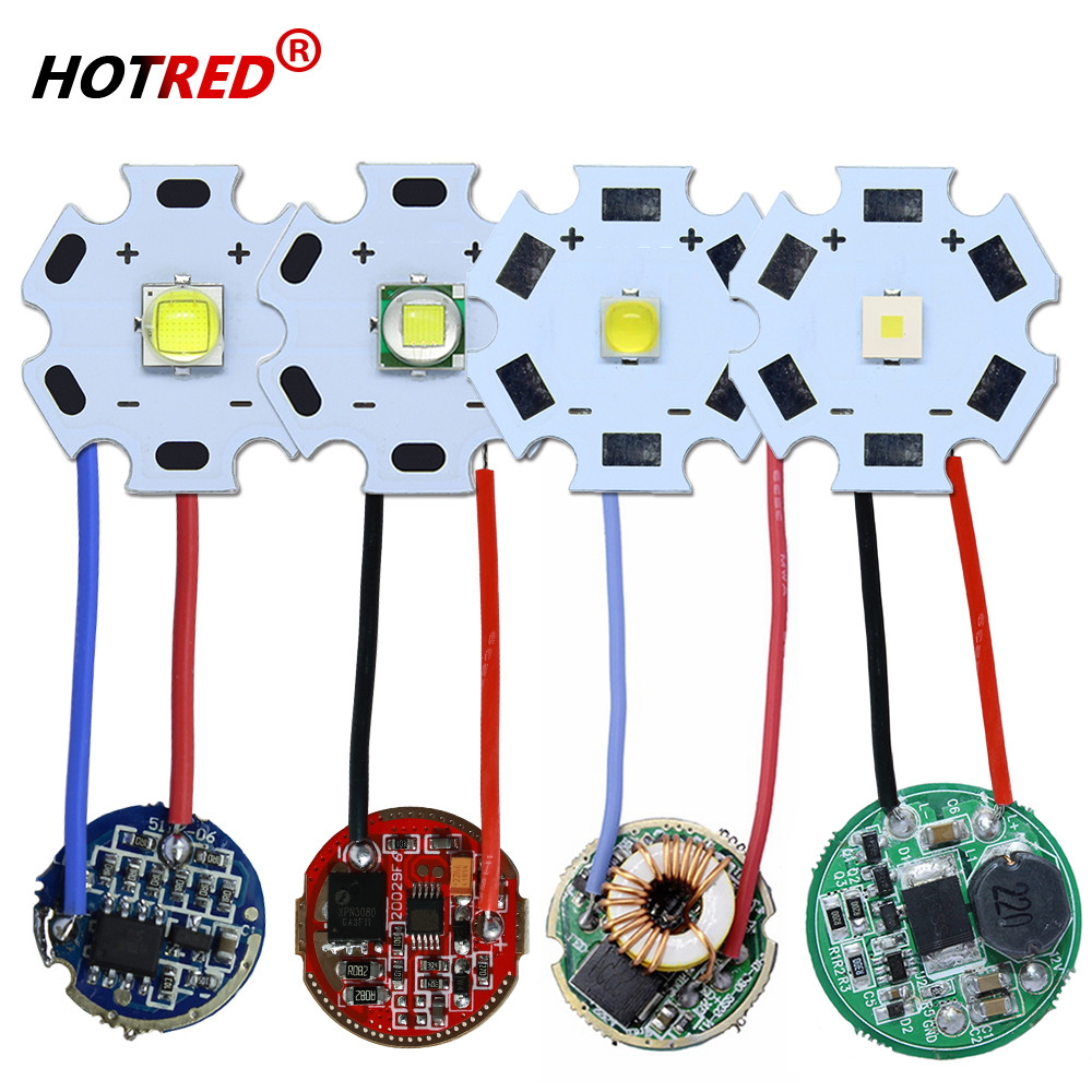 10W LED Chip XLM T6 XML2 5050-L2 XPL HI Cool White Beads ode +Torch Flashlight Current Driver DC3.7V