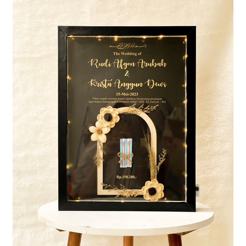 Custom MAHAR 40 x 30 - MAHAR RUSTIK - MAHAR READY - MAHAR MURAH - MAHAR PERNIKAHAN - MAHAR NIKAH - M