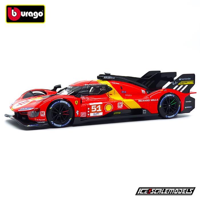 Diecast Bburago 1:24 Ferrari 499P #51 Hypercar Le Mans 24 Hours 2023 RESTRO