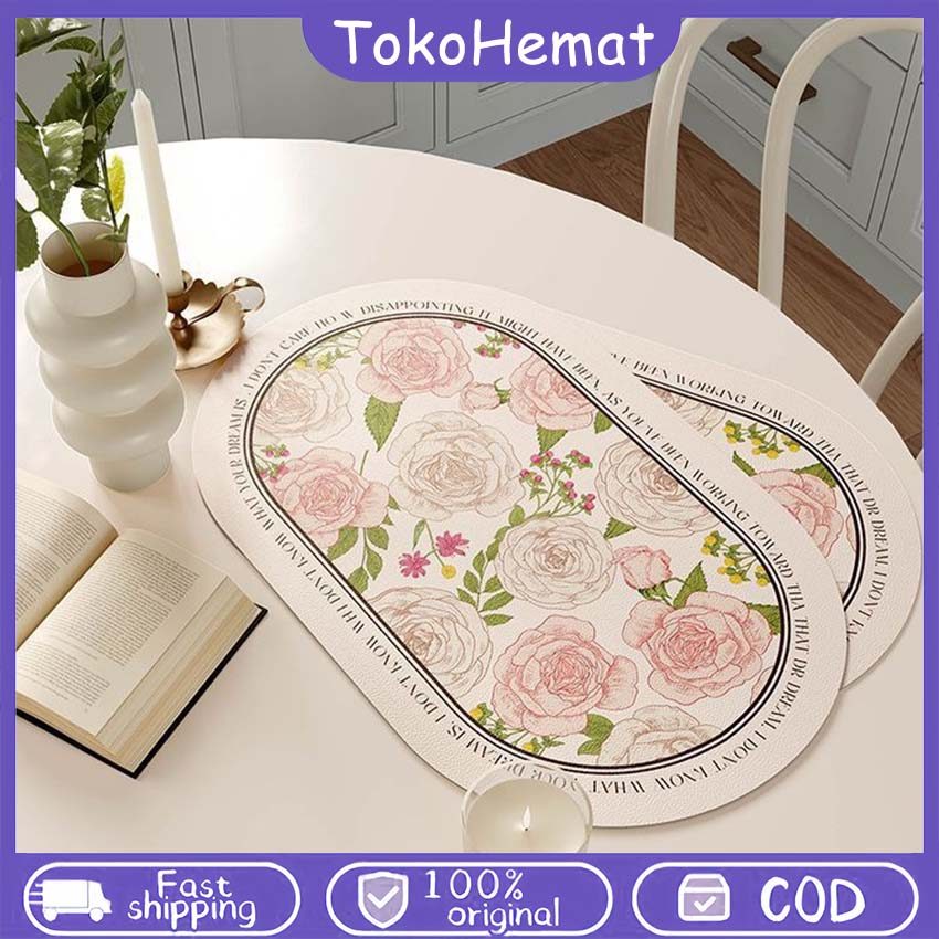 Alas Piring Dan Tatakan Gelas, Alas Meja, Taplak Meja, Alas Piring Anti Air Dan Minyak, Alas Piring