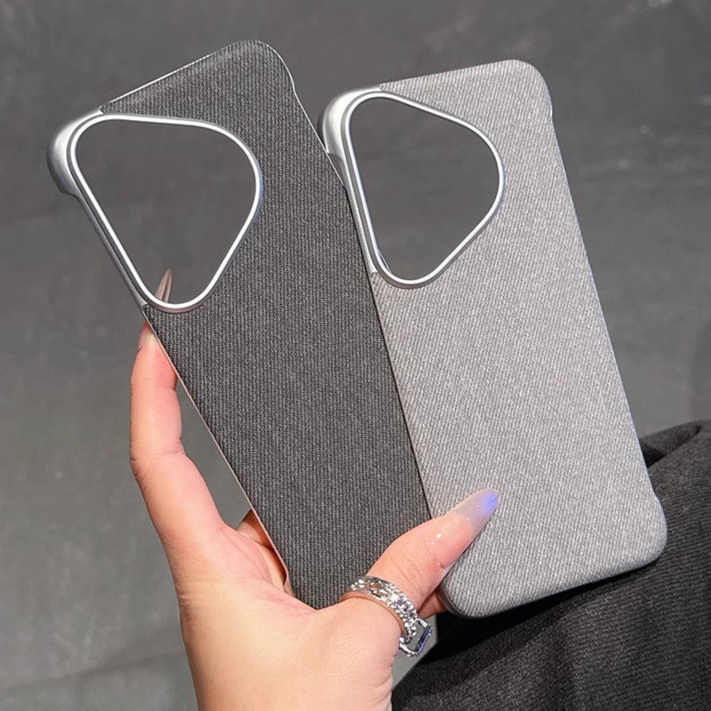 Kain linen premium tanpa batas untuk Huawei Pura80Ultra shell baru super tipis panas pendingin pura7
