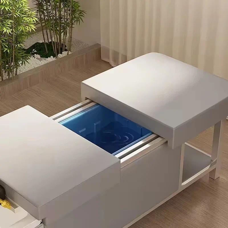 2025 Hot Sale Head spa Bed Luxury Beauty Massage Salon Bedside massage spa bed head spa shampoo bed