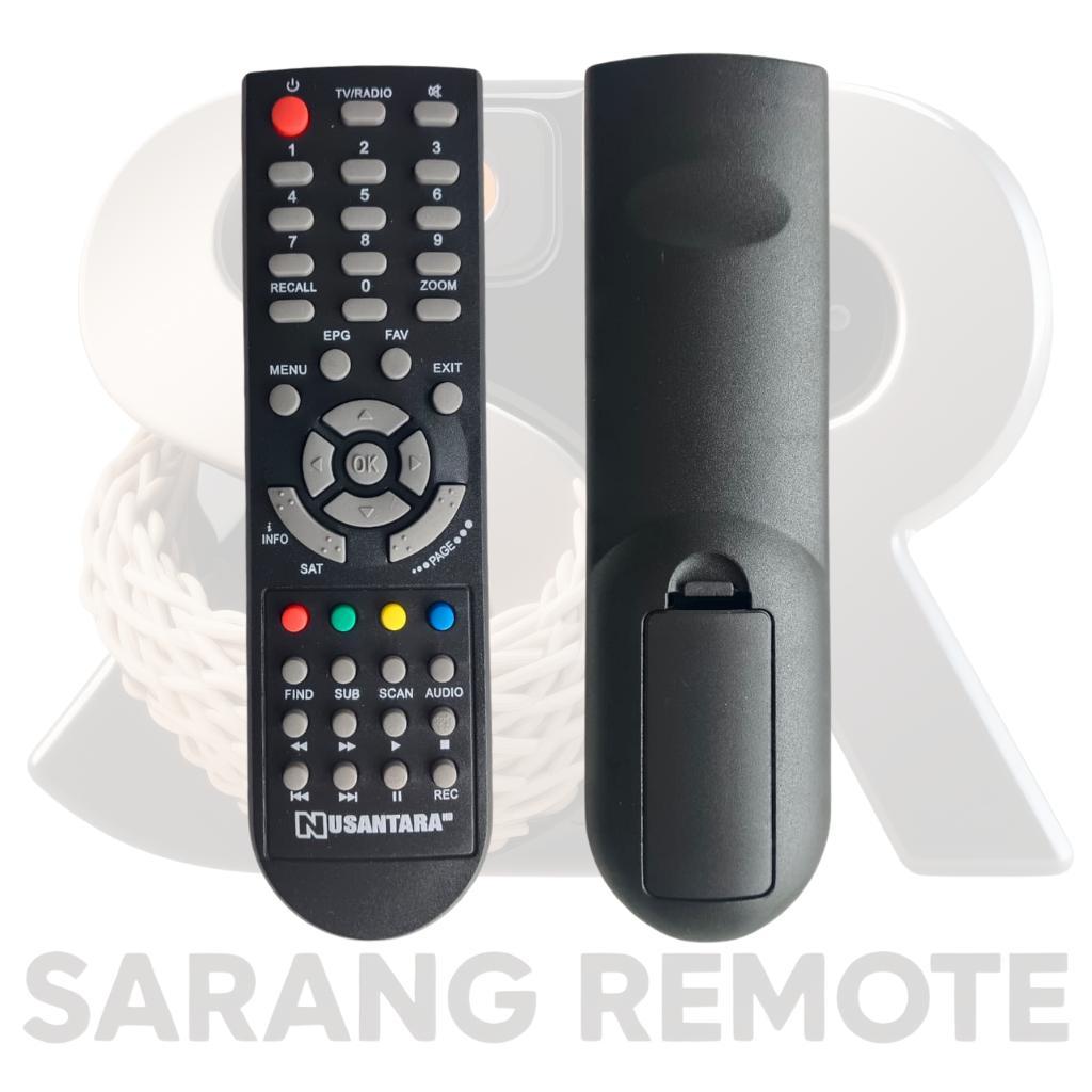 Remote Remot NUSANTARA Set Top Box DVB T2 TANAKA/Transvision Nusantara HD VR Parabola