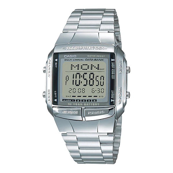 ORIGINAL Casio General DB-360-1A / DB360-1A - Unisex Digital Stainless Silver CS1