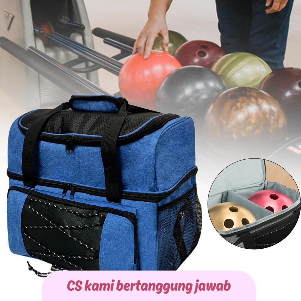 SS Bowling Ball Bag Bowling Carry Bag Sturdy Professional Lightweight Bowling Tote 2 Balls Bowling B