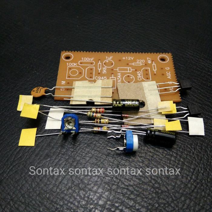 pcb agc vu meter signal ssb bitx transceiver ...Eletronik