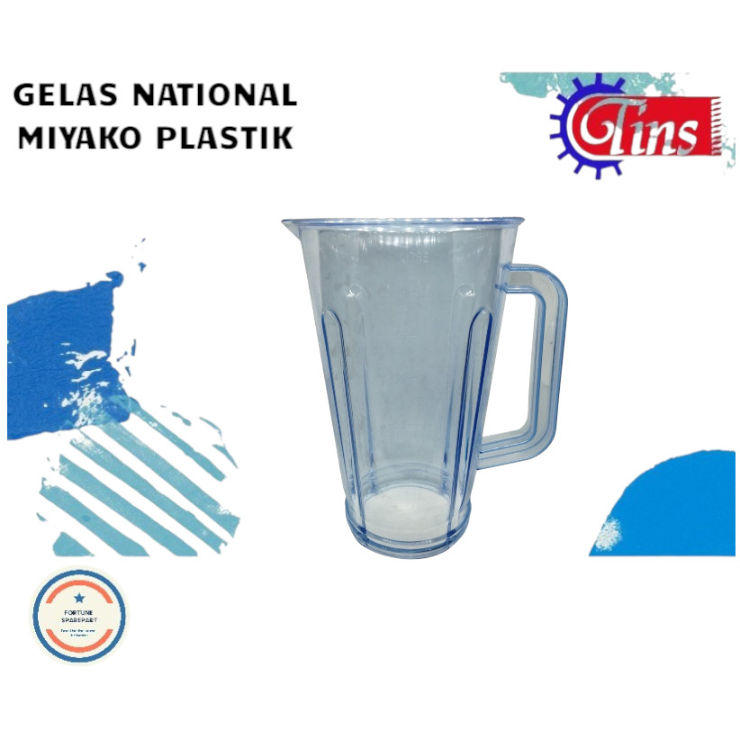 GELAS BLENDER NAT GELAS BLENDER MIYAKO PLASTIK UNIVERSAL GLASS BLENDER PLASTIK