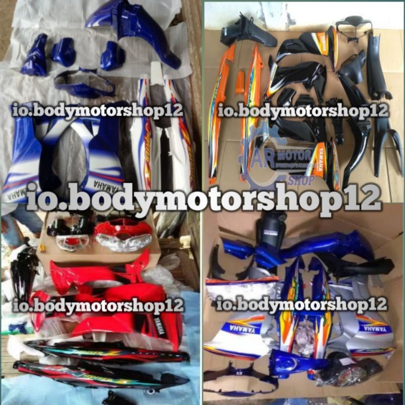 full set body halus Jupiter z cw / Jupiter lama biru putih / silver Oren / merah hitam Berkualitas
