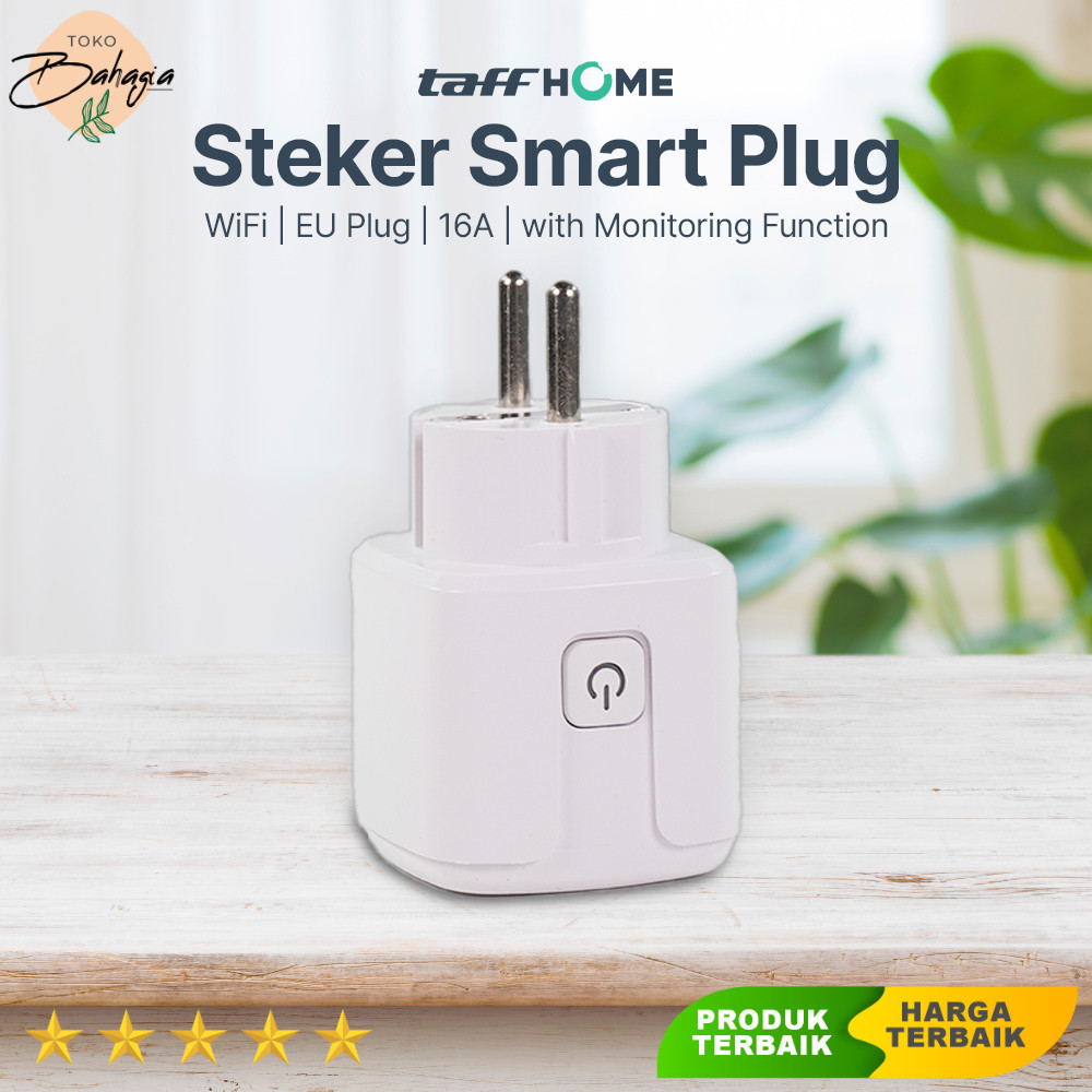 Steker Tuya Smart Plug WiFi EU Plug 16A Monitoring Function
