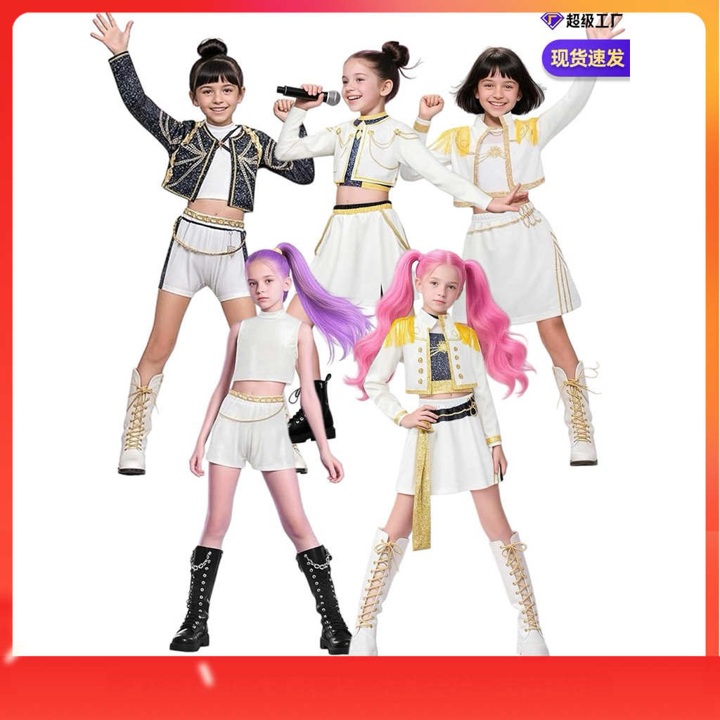 READY STOCK kostum K POP DEMON HAUNTER PRINTING MOTIF COSTUME KPOP DEMON HUNTER BAJU HAUNTRIX