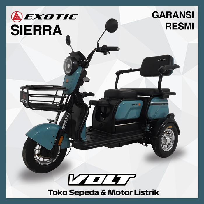 Exotic Sierra - Sepeda Listrik Exotic Roda Tiga 800W
