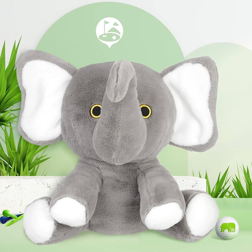 Golf Cover Elephant Gajah Driver Head Cover Golf 460cc Plush Sarung Pelindung Stik Golf Driver Anima