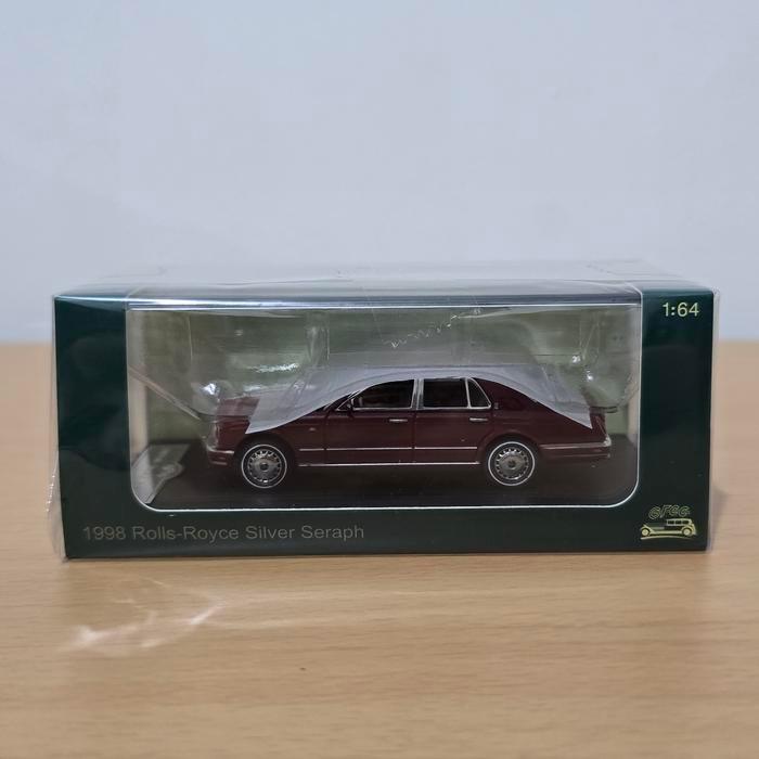 GFCC 1998 Rolls Royce Silver Seraph Red Diecast Koleksi Mobil Mainan Mini Scale 1/64 Hotwheels Langk