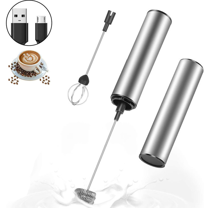 Electric Household Small Milk Frother Automatic Double-rod Milk Frother Coffee Stirrer Milk Frother 