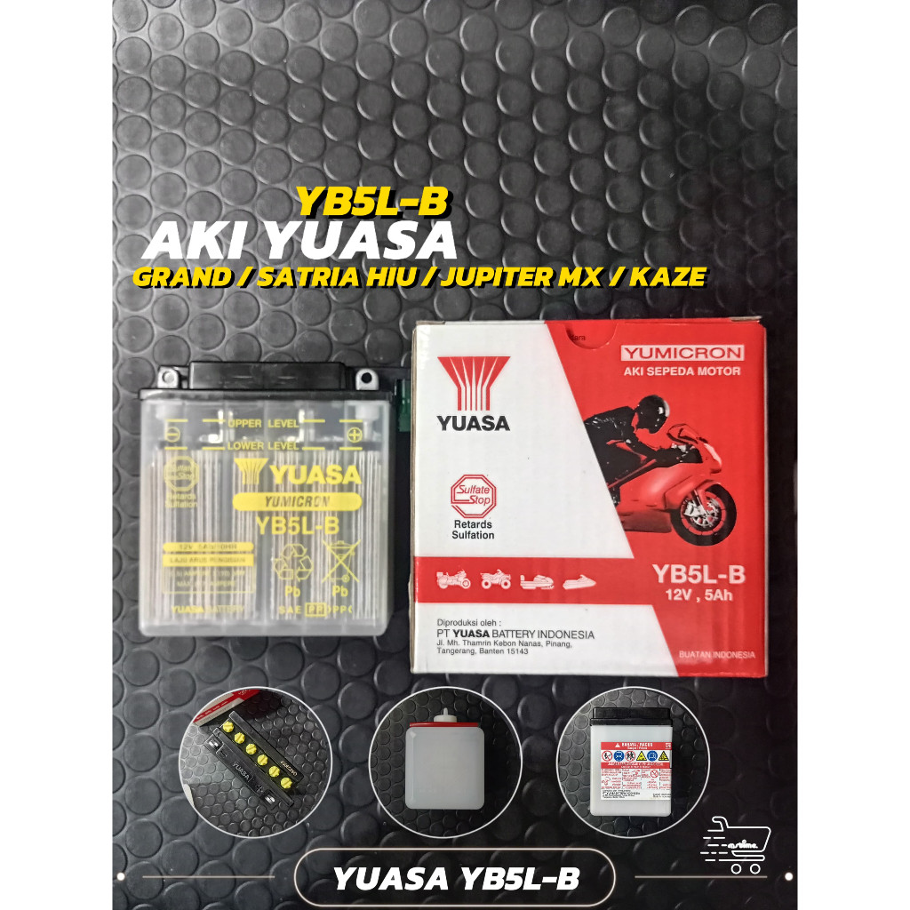 AKI BASAH GRAND SUPRA AKI BASAH YUASA GRAND YB5-LB YUASA