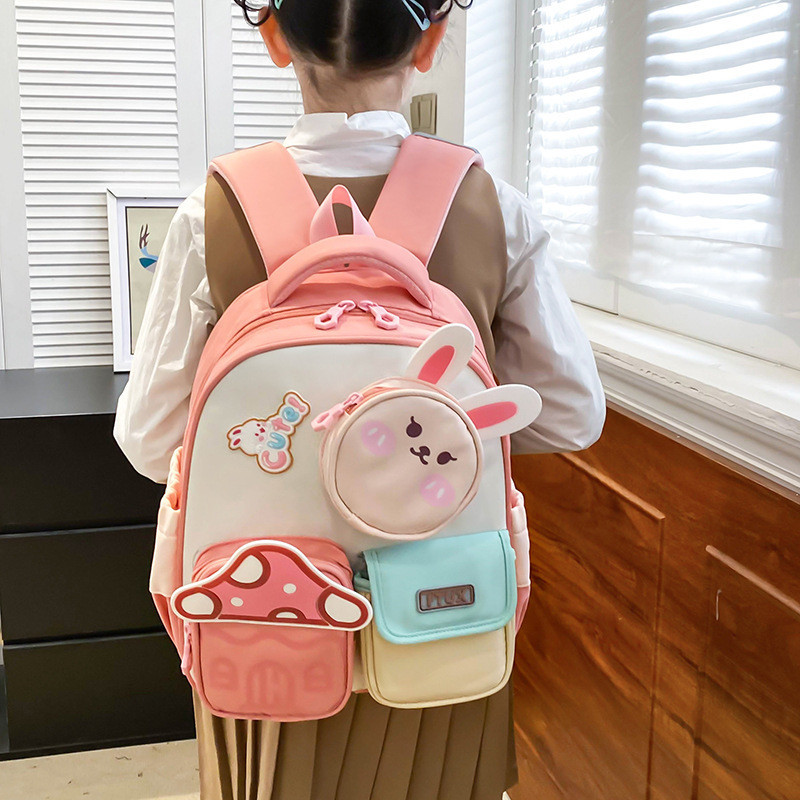 Tas Ransel TK Bergambar Kelinci Mini Lucu untuk Anak Kelas 1-3 SD