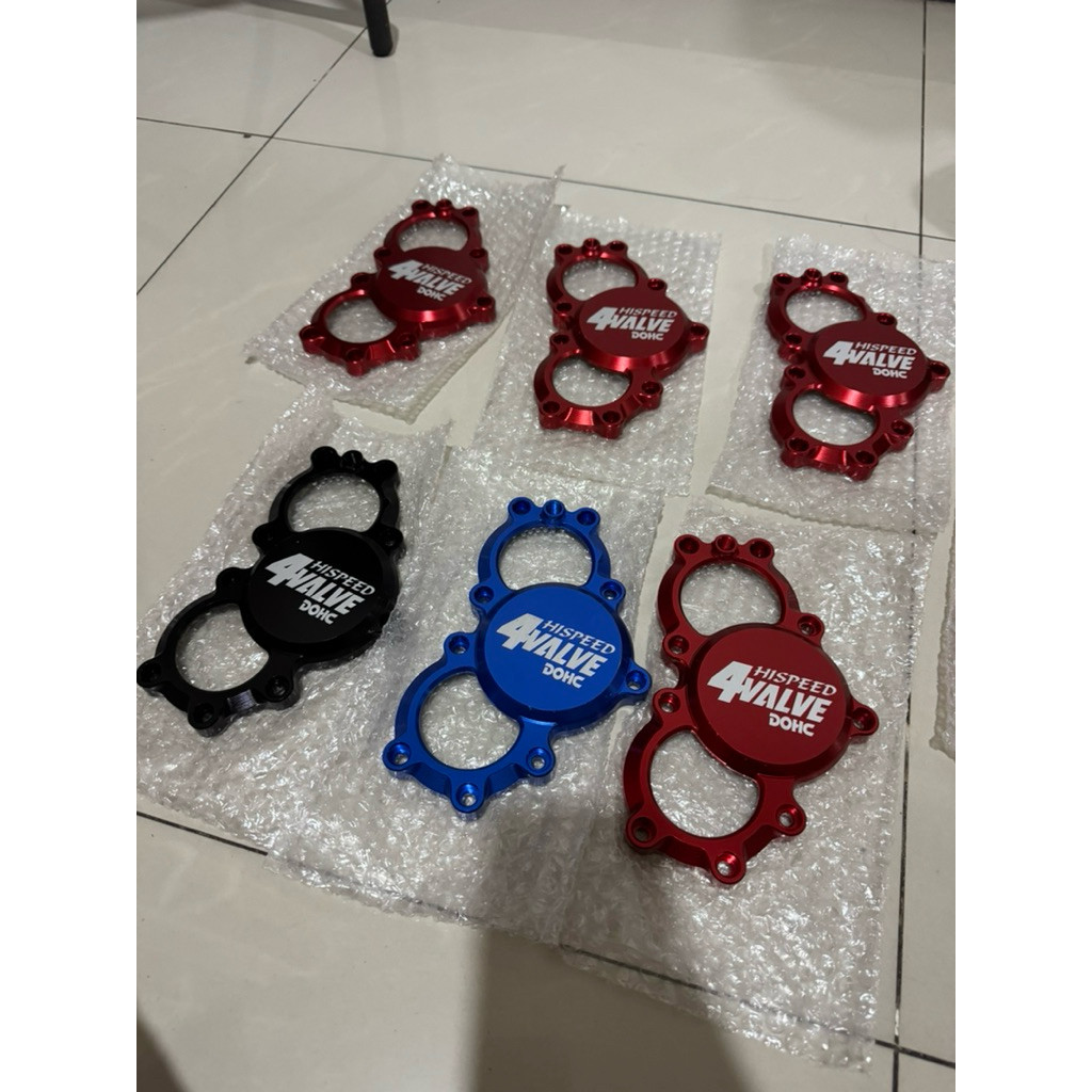 Cover Kaca CNC Head Mio 4 Klep DoHC HiSpeed Thailand