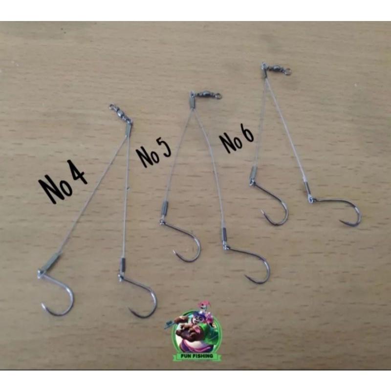 Neklin bawal Kail pancing cabang dua (1 bungkus)