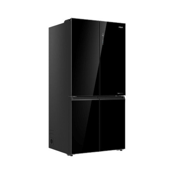 KULKAS 4 PINTU AQUA 506RGG BK = 406L (GLASS DOOR INVERTER) | KULKAS 4 PINTU AQUA 546RBG BK = 456L (G