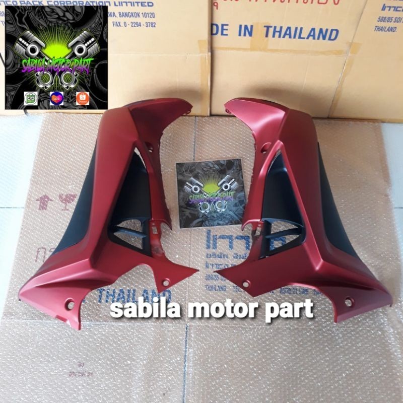 cover sayap full set honda supra x125 r atau batman warna biru doft merah doft hitam doft