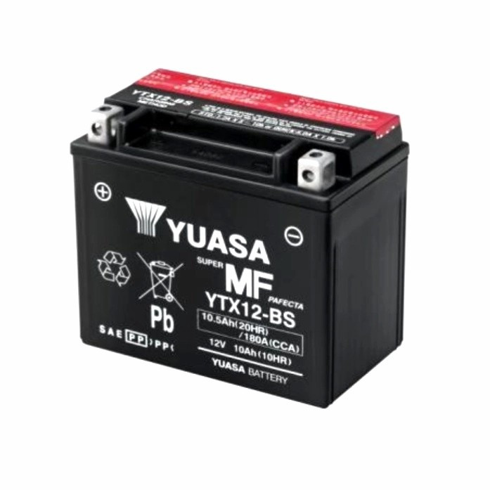 Aki Accu Motor Yuasa YTX12 BS MF Original