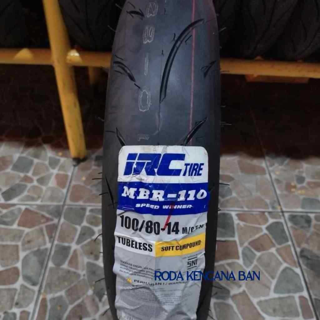 IRC MBR 110 size 100/80 R14 - Tubeless Ban Belakang Vario