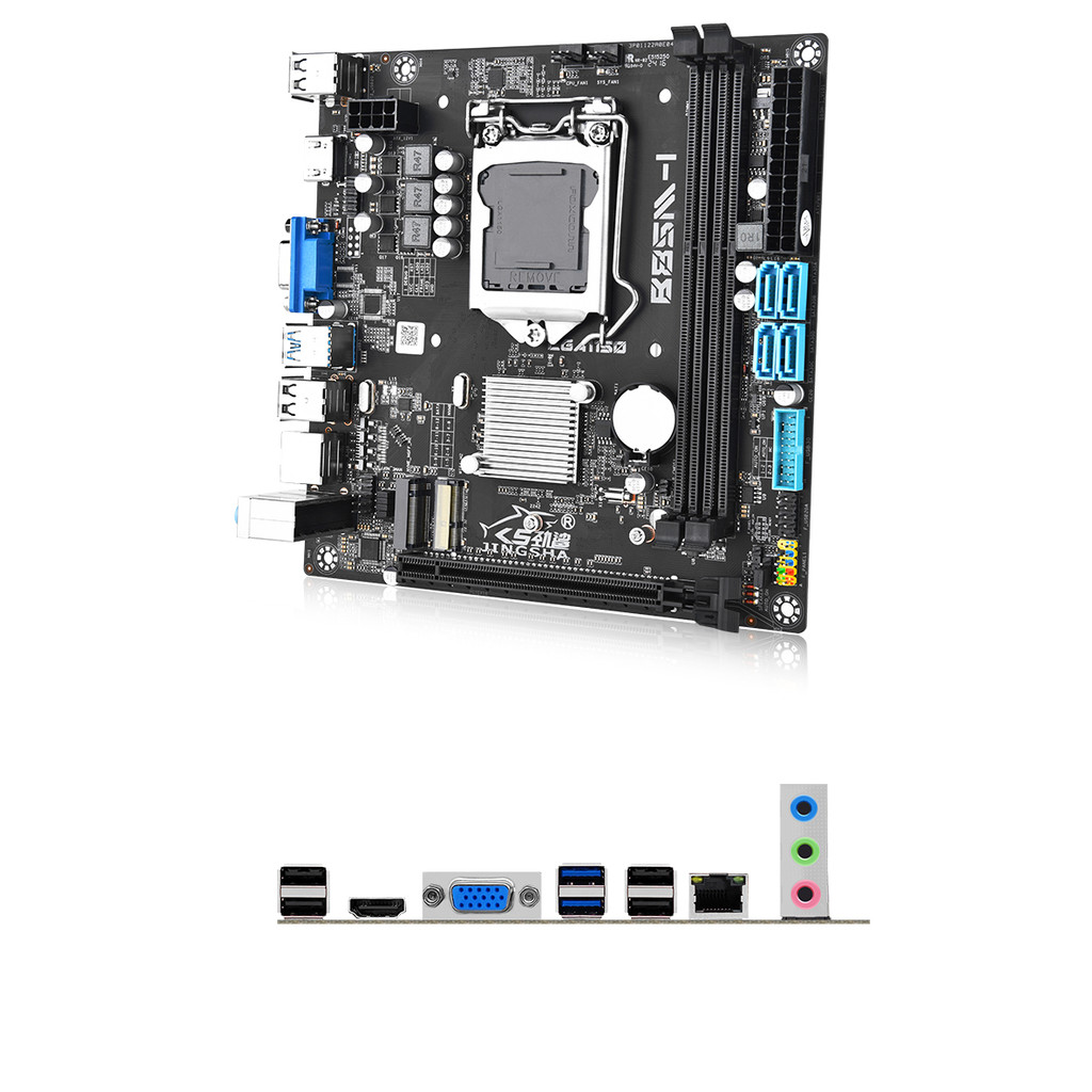 JINGSHA B85 mini itx motherboard LGA 1150 CPU RAM Combo i5 4670 + 2*8GB DDR3 motherboard Set LGA1150